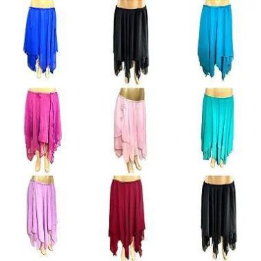 Imagem de Saia Fogo Dança do Ventre Longa Pontas Lindas - SF-PE - Atelier Patríc