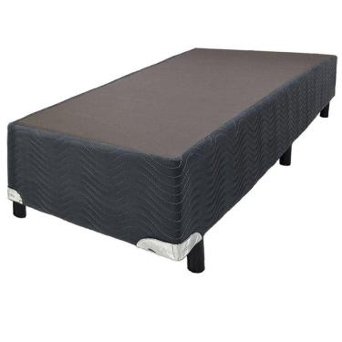Imagem de Base Cama Box Solteiro Sommier Camurça 79x198x30 Ortobom Cinza/chumbo