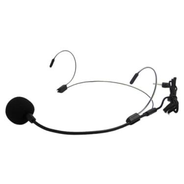 Imagem de Esquirla Fone de ouvido com gancho duplo, microfone, flexível, leve, multifuncional, para sistemas sem fio, latência, baixo, headset, Preto