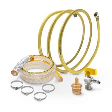 Imagem de Kit 9 Metros Tubo Pex 16mm + Cotovelos Crimpados + Conexões Kit Completo Tubulação Segurança e qualidade Pex