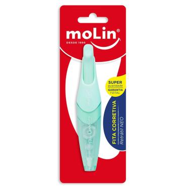 Imagem de Fita Corretiva Neo Pastel 5mm x 5m Molin Retrátil