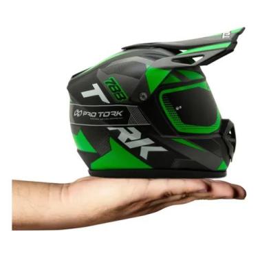 Imagem de Cofre Mini Capacete Pro Tork Nós Speed Line - PROTORK, Azul