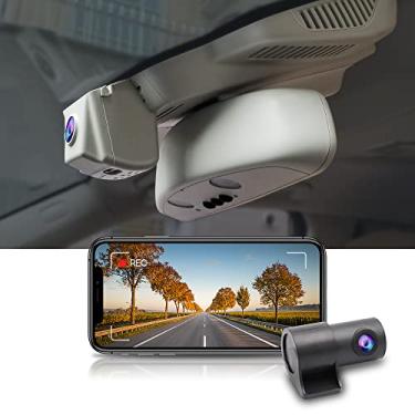 Imagem de Fitcamx Câmera frontal 4K + traseira 1080P para Mercedes-Benz GLE GLS W166 X166 (modelo B), visual OEM, vídeo HD duplo, WiFi e aplicativo integrados, gravação em loop, sensor G, fácil de usar, cartão