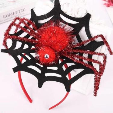 Imagem de Tiara Halloween Aranha Vermelha - Festas e Fantasias