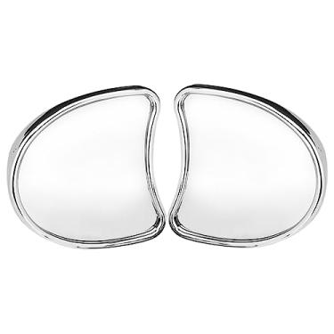 Imagem de Riloer Espelho retrovisor de motocicleta, espelhos de montagem de carenagem de motocicleta, 1996-2013 compatível com Harley Touring Ultra Limited Street Glide Electra Glide, prata