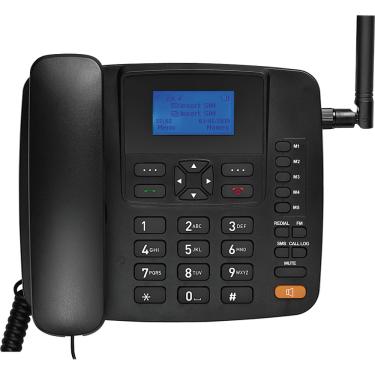 Imagem de Telefone Celular de Mesa com Identificador, Dual Chip Multilaser RE502 Preto