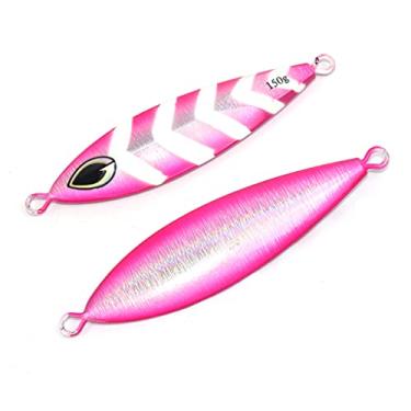 Imagem de 1p Isca de pesca artificial de metal de afundamento lento para pesca 150 g 200 g 250 g isca de pesca de robalo