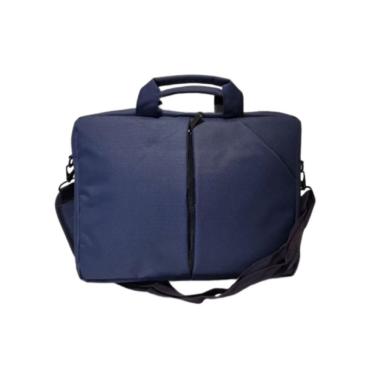 Imagem de Bolsa Transversal Notebook Pasta Mala Resistente Lisa Azul Escuro