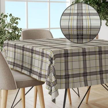 Imagem de Toalha Mesa Plástica Térmica Tartan 4 Lugares 1,40 - IDEALIZA