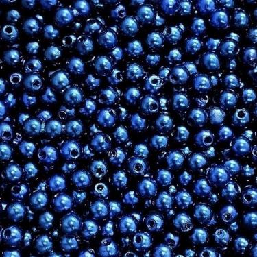 Imagem de PÉROLA DE ABS LISA Nº 05 20G PEROLA 5MM - LADEIRA BIJUTERIAS, AZUL BIC