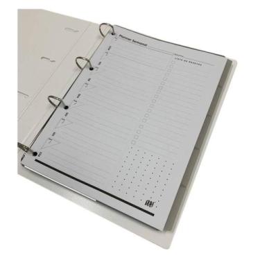 Imagem de Caderno Fichário Argolado Branco Colegial Escolar Yes A4