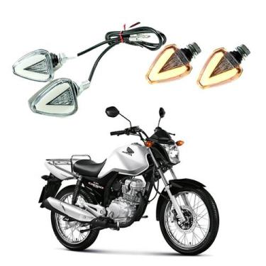 Imagem de KIT 4 Setas Esportiva Pisca de Led Modelo P07 para Moto Honda CG 150 C