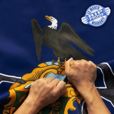 Imagem de Bandeira Anley à prova de rasgos, dupla face, 3 camadas, Pensilvânia, 