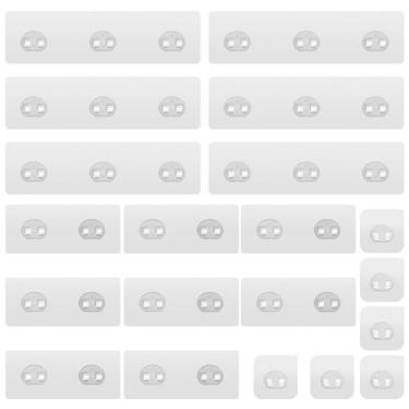 Imagem de Pacote com 20 lentes adesivas de reposição Shower Caddy - Lsnisni