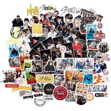Imagem de Adesivos Kpop Stray Kids 76 Pcs GO Life Novo Álbum Adesivo Desenho Ani