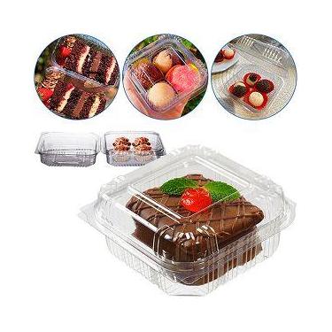 Imagem de 20 Un Embalagem Quadrada Articulada 300ml Para Doce, Bolo, Morango do 