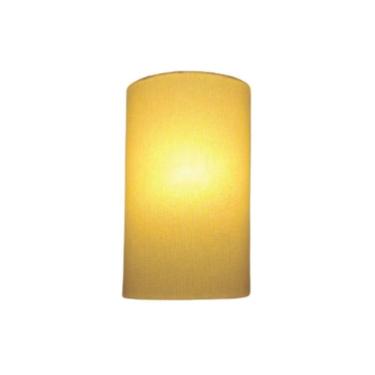 Imagem de Arandela Meia Cana Vivare Md-2031 Cúpula Em Tecido 30-18x16cm - Bivolt Algodão-crú 127-220v