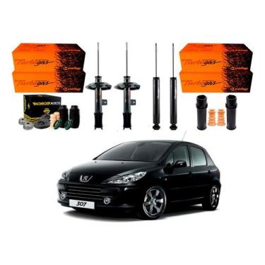 Imagem de Kit Amortecedor Dianteiro Traseiro 307 Hatch 1.6 2006 A 2012 - Cofap