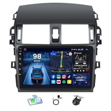 Imagem de Rádio automotivo para Toyota Corolla 2009-2013: Carplay sem fio e Android atualização automática estéreo 9 polegadas 1280 x 800 IPS Touchsreen 5G WiFi Bluetooth GPS FM 1080 HD câmera de backup SWC
