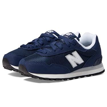 Imagem de New Balance Tênis infantil 515 V1 com cadarço, Nb azul marinho/branco, 13 Little Kid