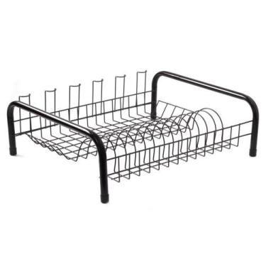 Imagem de Escorredor de louças Cama 13 Pratos Preto - FIVER