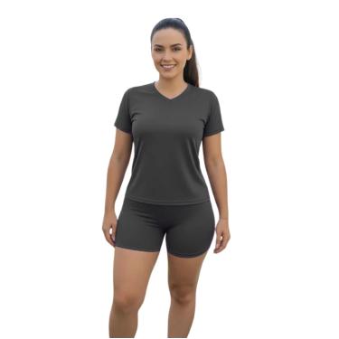 Imagem de Camiseta Feminina Manga Curta Dryfit Fitness Academia - Rcv Store, G, 