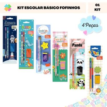 Imagem de Kit Escolar Infantil de Escrita Encantadora (4 Peças) - Leo & Leo, Sol