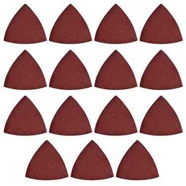 Imagem de Lixa para detalhes da Uxcell, lixamento triangular, lixamento de gancho e laço, multiferramenta oscilante triangular, 180 lixa 15 peças