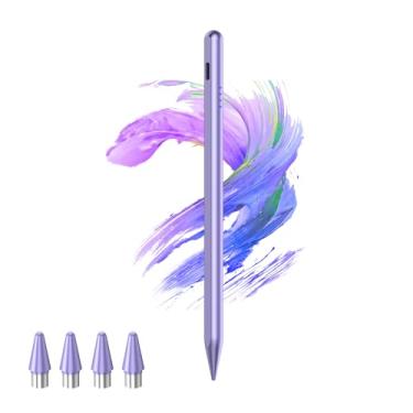 Imagem de Kenkor Caneta Stylus para Android Touchscreen com 4 pontas POM, canetas Stylus digitais ativas para iPhone, caneta magnética para tablet compatível com iPhone/Samsung/Huawei/Vivo, escrita e desenho