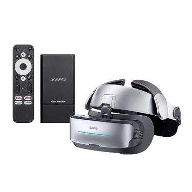 Imagem de GOOVIS G3 Max XR Head Mounted Display with D4H1 Media Player – 1000'' QHD 2.5K 120Hz Micro-OLED Display, Blu-ray 3D Personal Theater, Compatible with iPhone16/Android/PC/Handhelds/PS5/Blu-ray Players