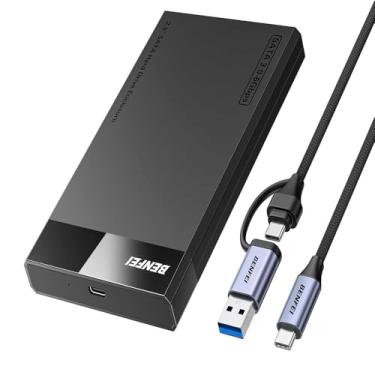 Imagem de Gabinete Externo 2.5 Polegadas SATA Para USB 3.0, Case Para HD/SSD Sem Ferramentas, Compatível Com Windows/Mac, Plug And Play, Preto