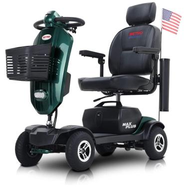 Imagem de Cadeira de Rodas Elétrica Metro Mobility, Novo Scooter Outdoor 4 Rodas,Scooter Adulto 136kg Dobrável ,Bateria 12V20AH*2,Alcance Máximo de