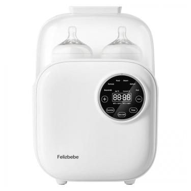 Imagem de Aquecedor de Mamadeira para Bebê, Felizbebe 10 em 1 para Todos os Tipos de Mamadeiras, Corpo Removível para Limpeza Fácil, Controle Preciso