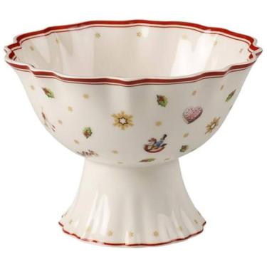 Imagem de Tigela Pequena com Base para Natal com Capacidade de 500mL, Material de Porcelana e For...