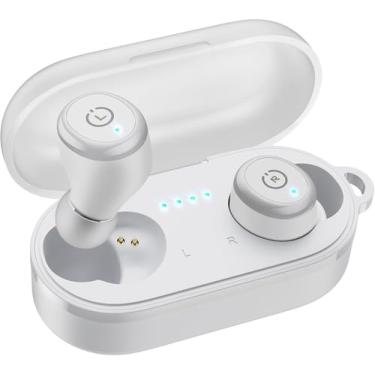 Imagem de TOZO T10 (Edição Clássica) Auscultadores sem fios Bluetooth 5.3 Auscultadores estéreo à prova de água IPX8 no ouvido Auscultadores com microfone incorporado, 32 EQs predefinidos via APP