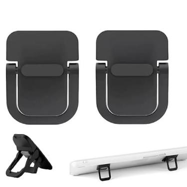 Imagem de DPWOUM 2PCS Black Keyboard Stands, Self-Adhesive Mini Laptop, Portable, Invisible Computer for Desk, Laptop Stand and Other