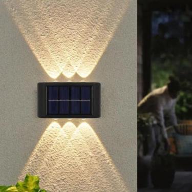 Imagem de Luz Solar Led Parede Prova Água Descoraçao Jardim Casa - oem