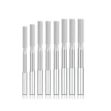 Imagem de WZFC Alargador de mandril H8 Esfregador de flauta de haste redonda comum, 8 peças 3 4 5 6 7 8 9 10