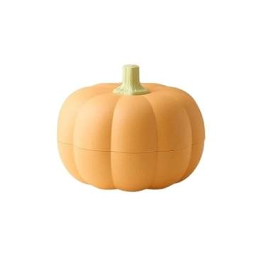 Imagem de URGDWEKJY Tigela de frutas, bancada, cesta de frutas, prato em forma de abóbora, bandeja de armazenamento de frutas/lanches, sala de estar, casa, prato de frutas secas de camada dupla, tigela de