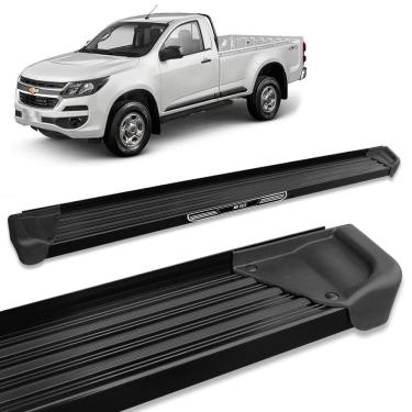 Imagem de Estribo Lateral S10 2012 a 2023 CS Alumínio Preto A3 Com Ade