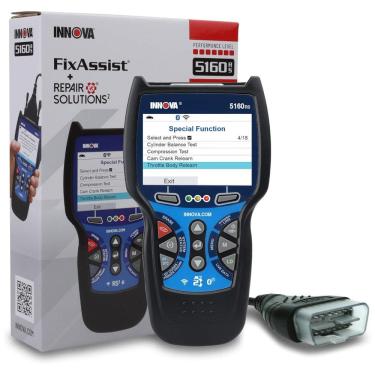 Imagem de Scanner Automotivo Pro OBD2 com Diagnóstico e Bateria Recarregável, 12V, INNOVA 5160RS, Azul