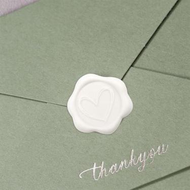 Imagem de 30 pçs adesivos de selo de cera branco coração amor autoadesivo adesivo selo envelope adesivos ótimos para convite de casamento, presentes de aniversário, cartões comemorativos decoração envelope