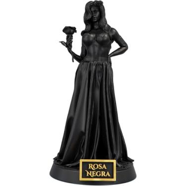 Imagem de Estátua Pombagira Rosa Negra Imagem Umbanda Candomblé - Versão 2 (Cor Aurum Noctis)