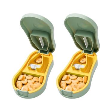 Imagem de Cortador de comprimidos para comprimidos pequenos e pequenos – Cortador de comprimidos profissional para comprimidos pequenos ou grandes | Protetor de lâmina envolvente | Almofada removível