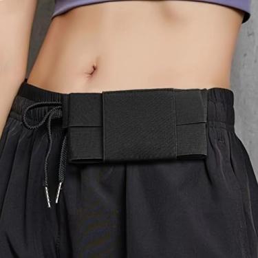 Imagem de Cinto de corrida, suporte para celular, bolsa esportiva elástica para armazenamento de smartphone, bolso seguro para corrida e treino
