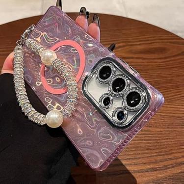 Imagem de Capa com cordão de mão com estampa de concha para Samsung S25 Ultra, capa para Galaxy S24 S23 A56 A56, película com lente brilhante, A2, para Samsung A56 5G