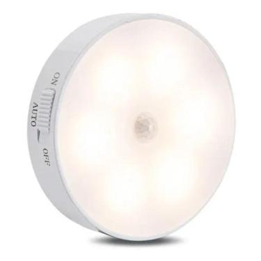 Imagem de 3X Luminaria Sem Fio Lampada Com Sensor De Presenca Luz Spot