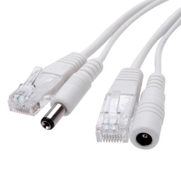 Imagem de Cabo Adaptador Poe Injetor Separador Para Cftv E Internet