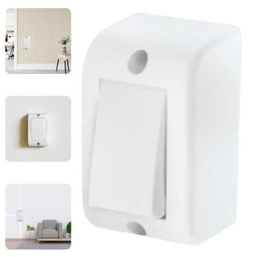 Imagem de Conjunto Interruptor Simples Sobrepor Branco Para Canaleta - FAME