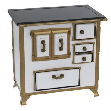 Imagem de Fogão a Lenha GII N 1 Renaissance Premium Branco Saida Esquerda